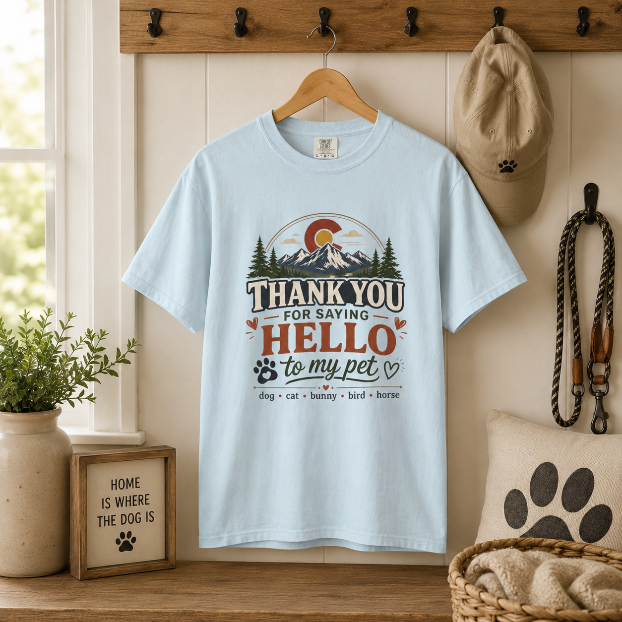 Thank You for Saying Hello to My Pet Comfort Colors T-Shirt