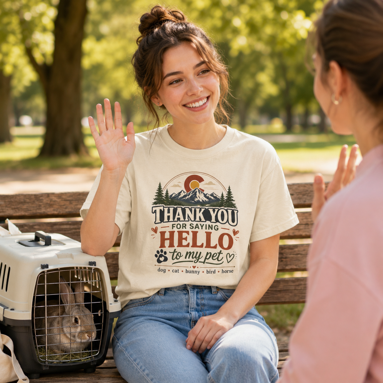 Thank You for Saying Hello to My Pet Comfort Colors T-Shirt