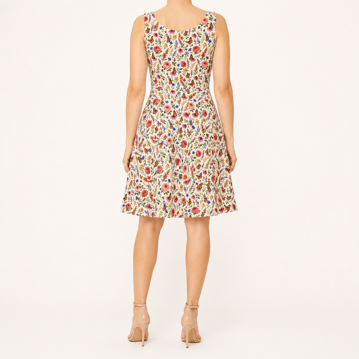 Morning Meadow Watercolor Wildflower Dress