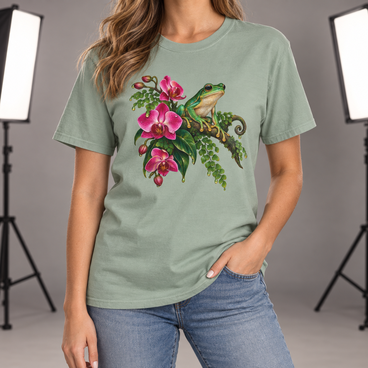 Tree Frog T-Shirt — Garment-Dyed Cotton