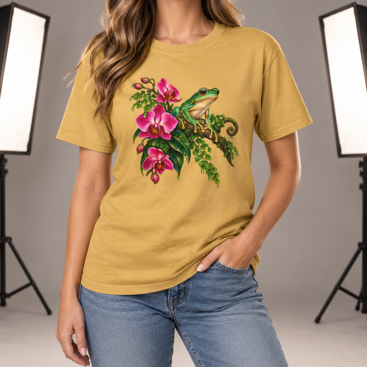 Tree Frog T-Shirt — Garment-Dyed Cotton