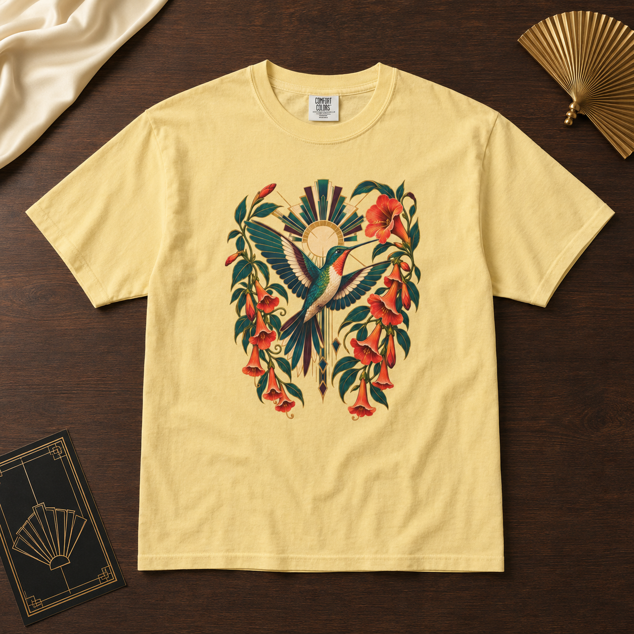 Hummingbird & Trumpet Vine Botanical T-Shirt