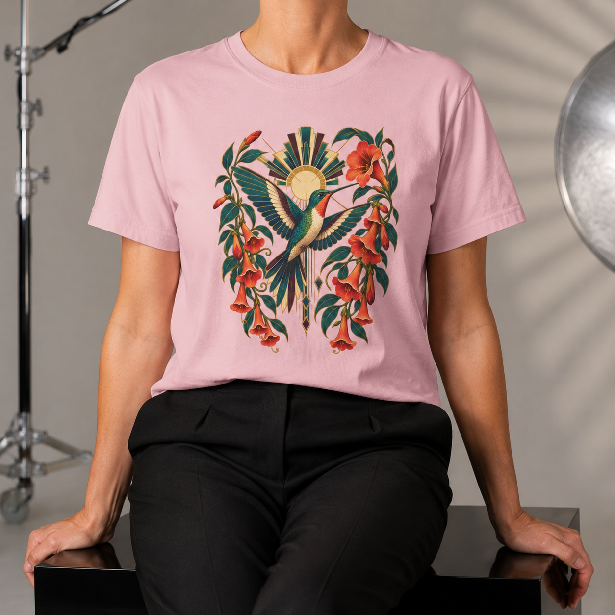 Hummingbird & Trumpet Vine Botanical T-Shirt