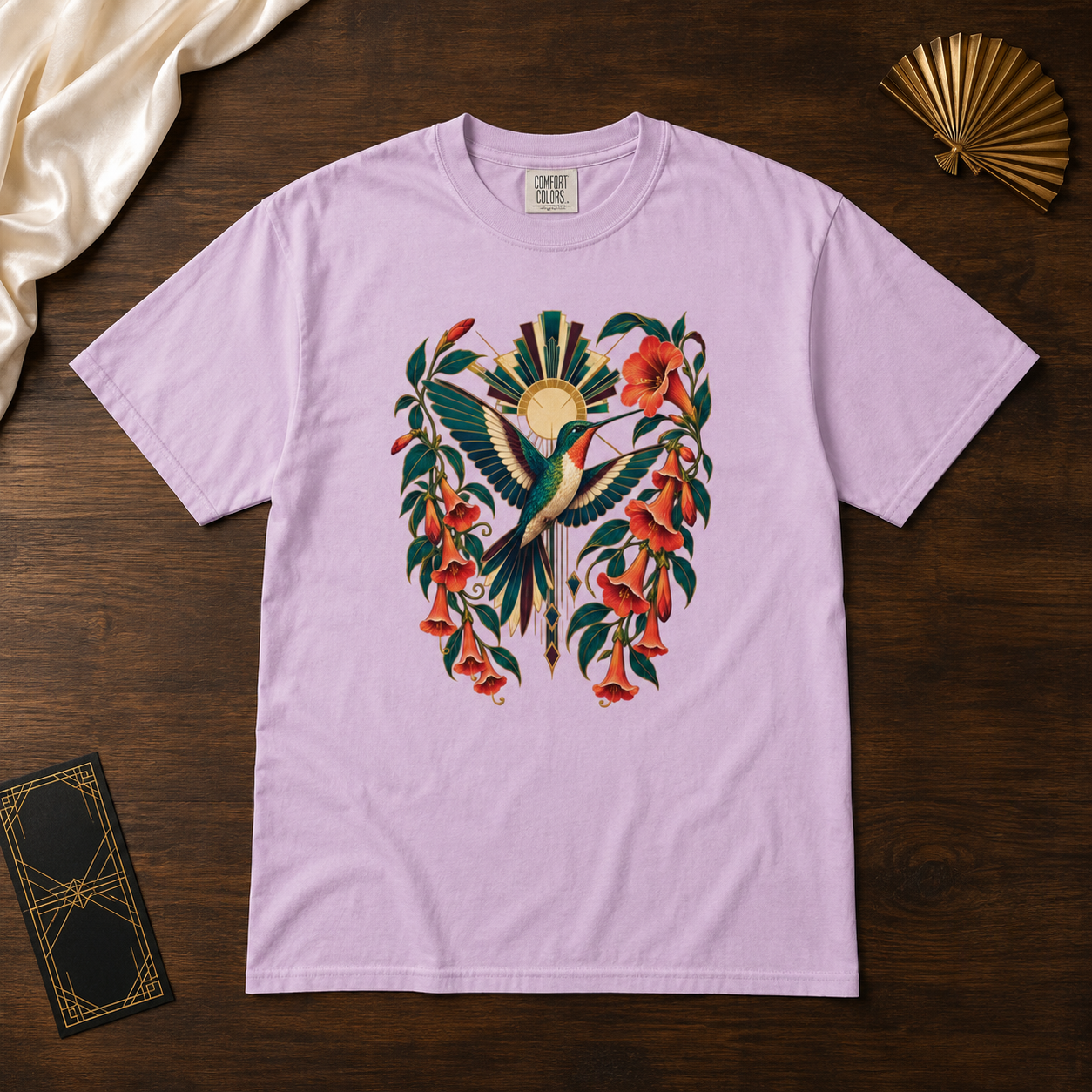 Hummingbird & Trumpet Vine Botanical T-Shirt