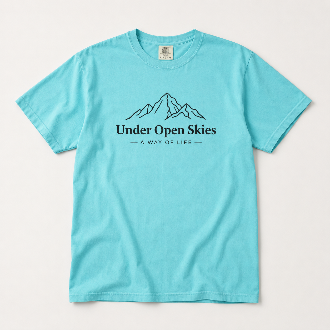 Under Open Skies - Minimalist Mountain Tee