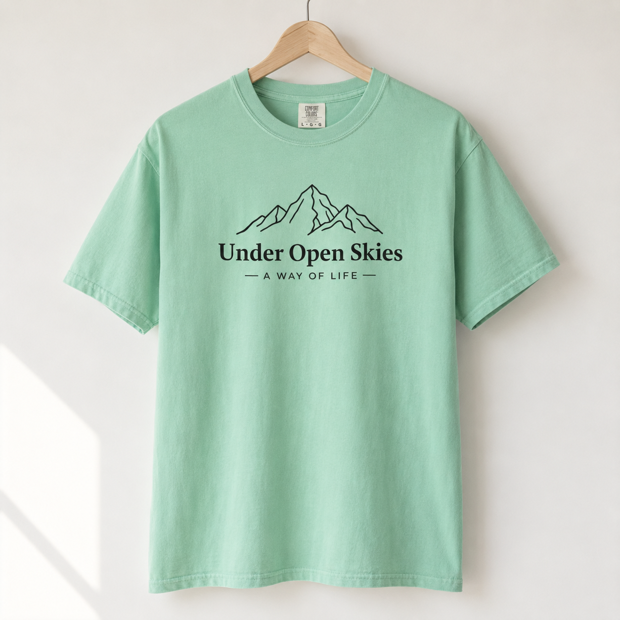 Under Open Skies - Minimalist Mountain Tee