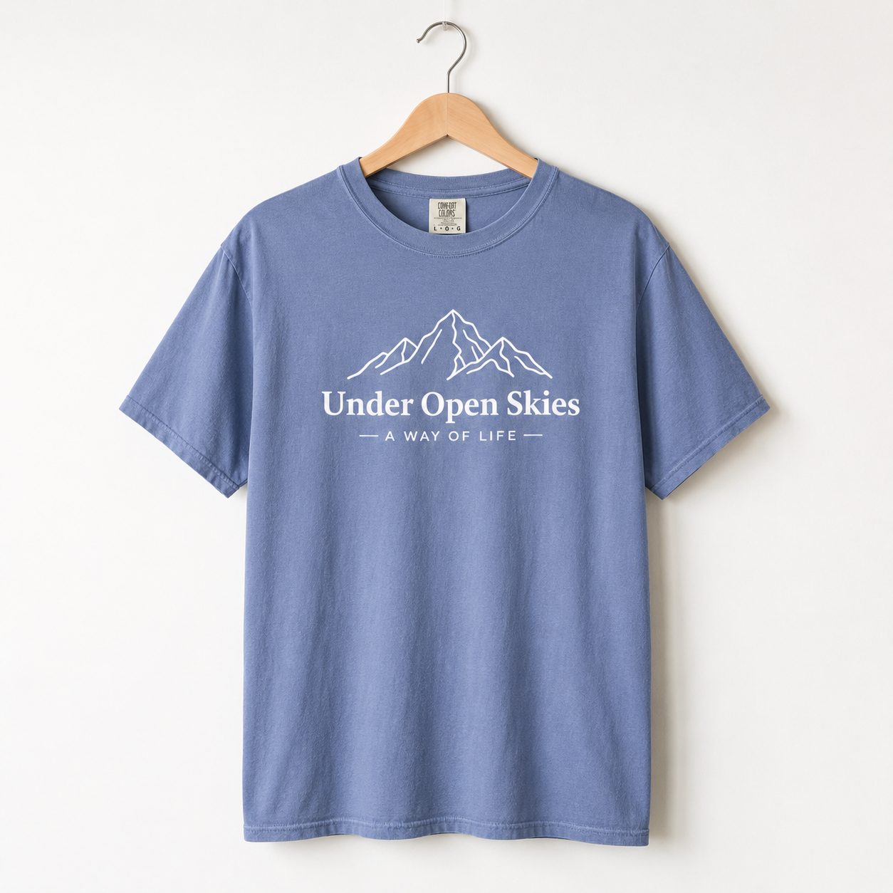 Under Open Skies - Minimalist Mountain Tee