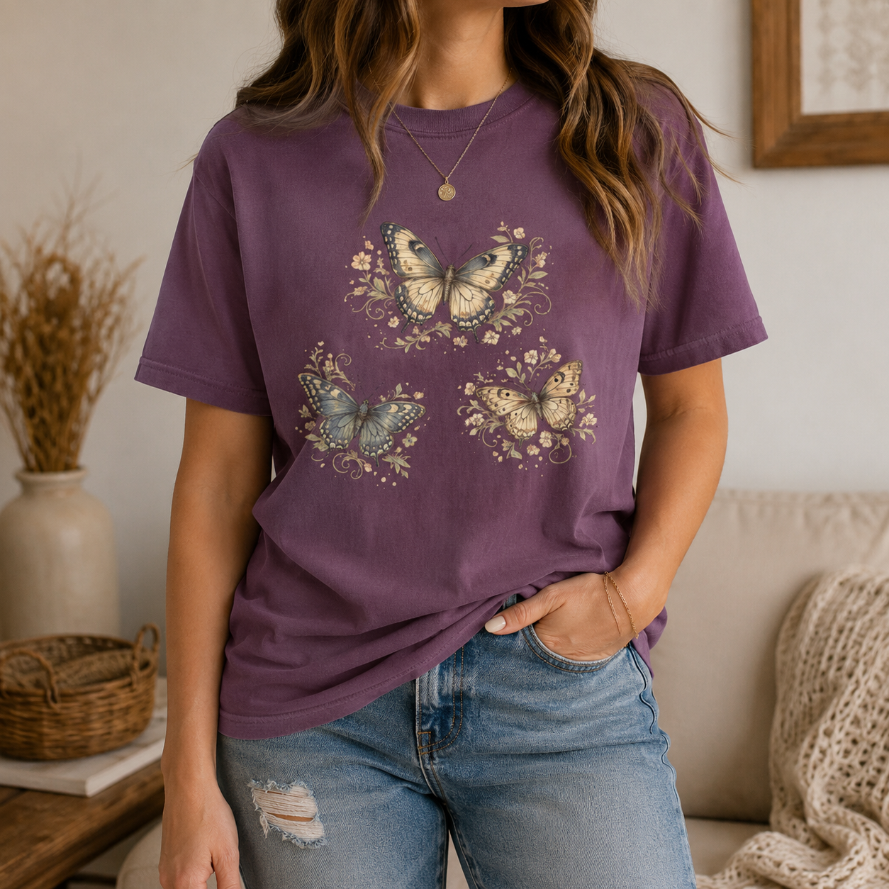 Vintage Butterfly Trio Tee
