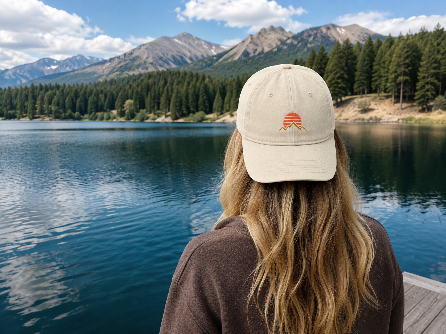 Retro Sunset — Washed Cotton Cap