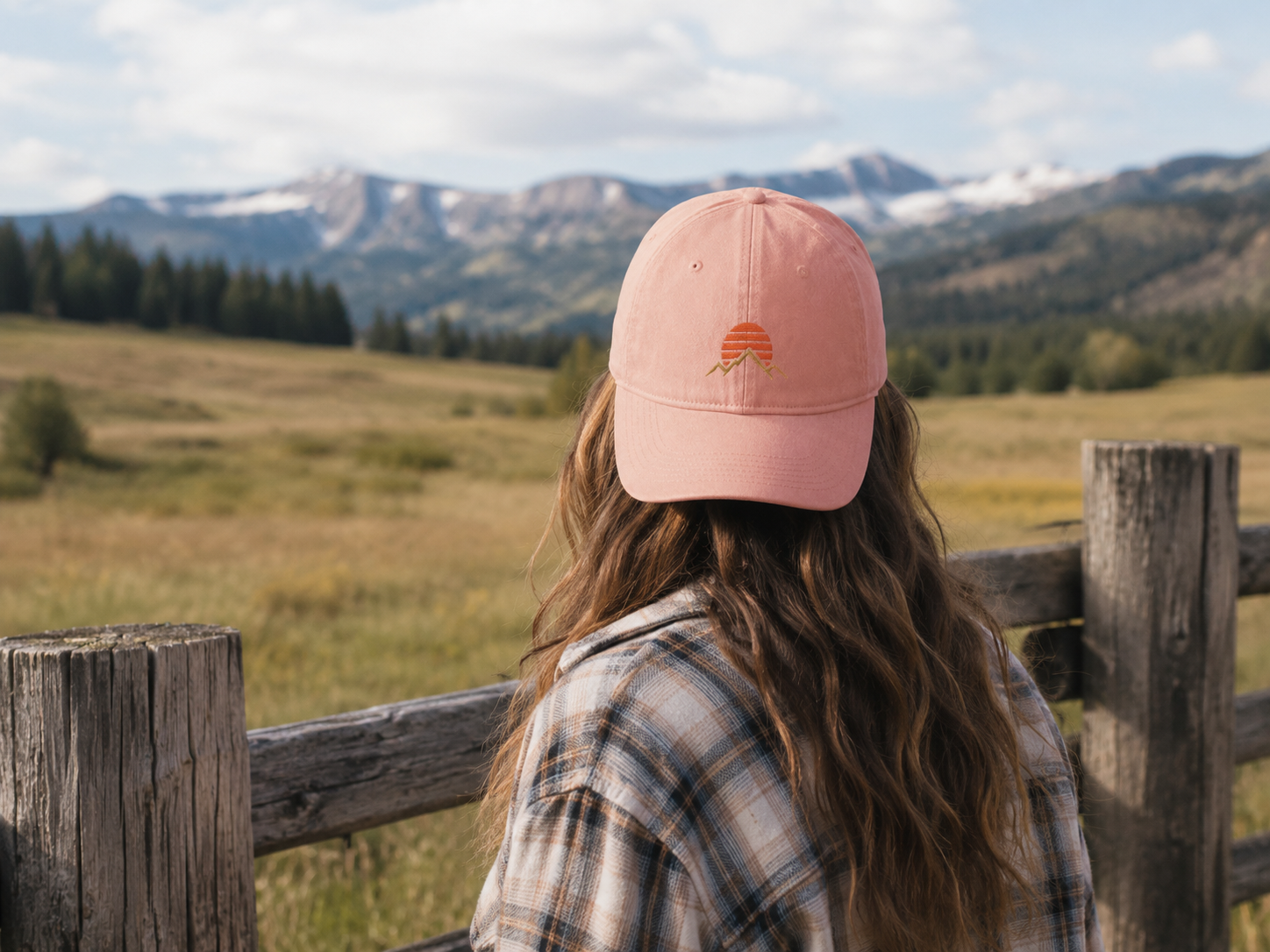 Retro Sunset — Washed Cotton Cap