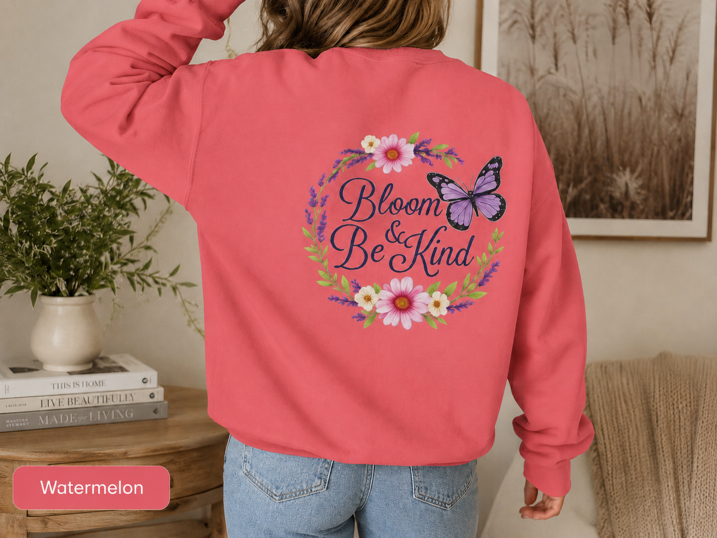 Bloom Anyway - Wildflower Front & Back Sweatshirt