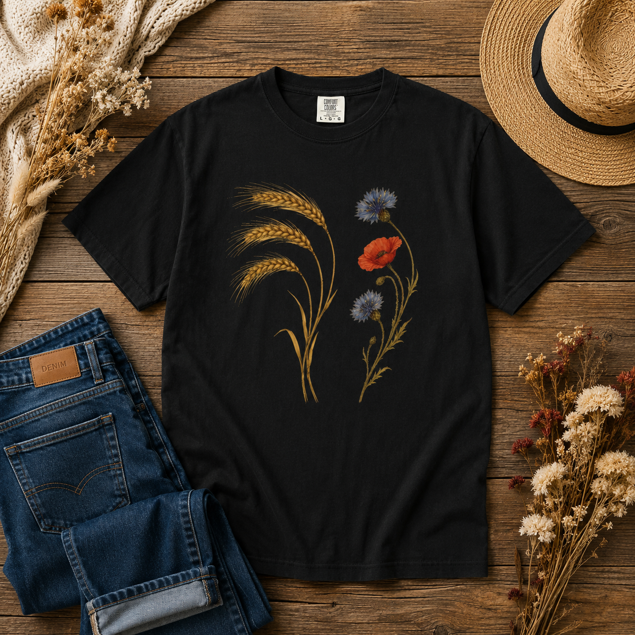 Wheat Poppy Cornflower Tee