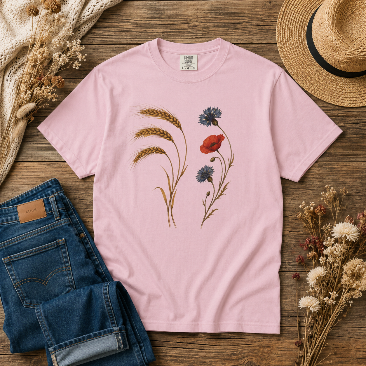 Wheat Poppy Cornflower Tee