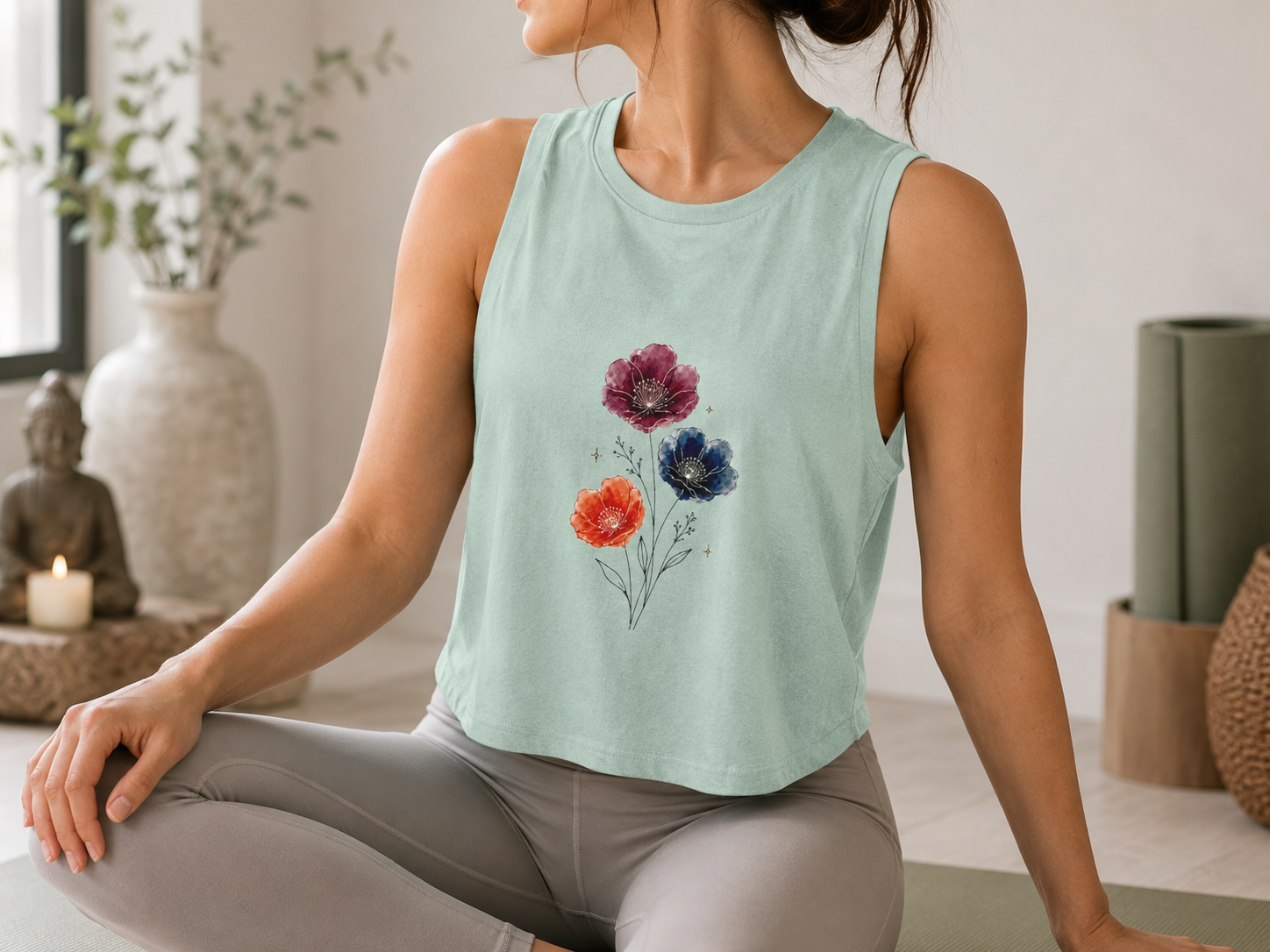 Wild Poppies Crop Top