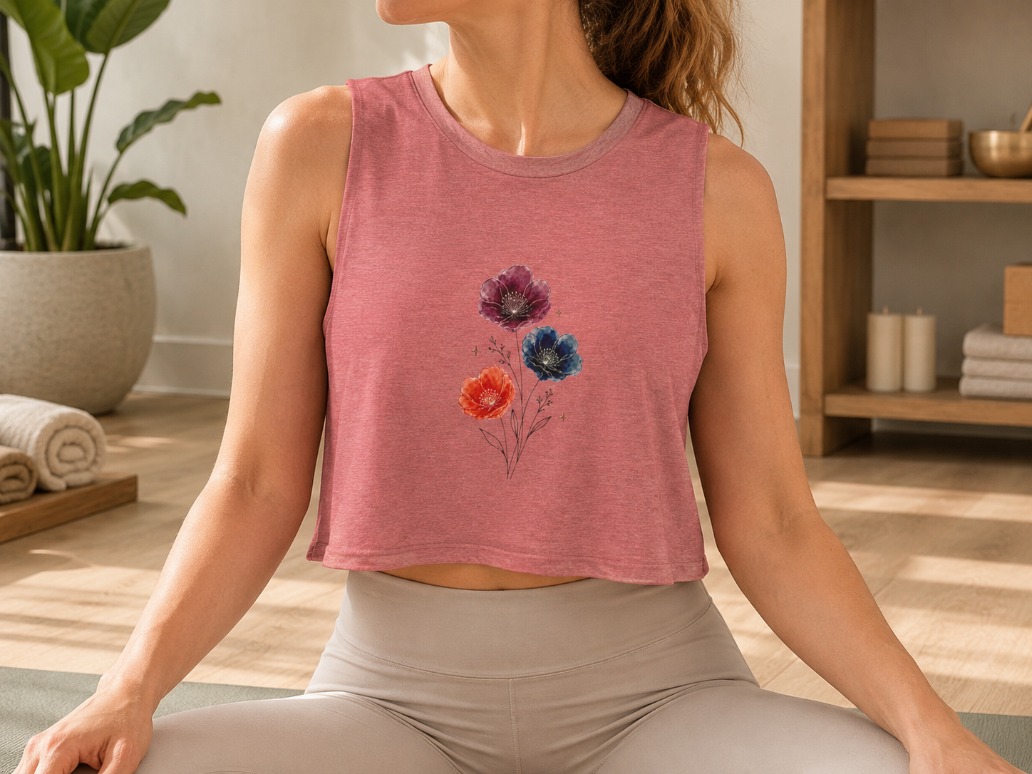 Wild Poppies Crop Top