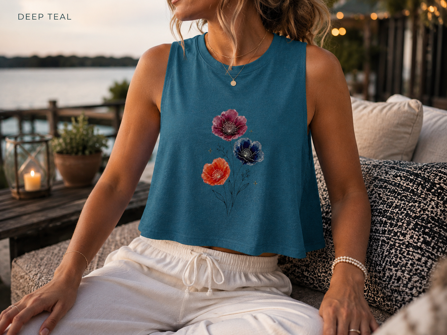 Wild Poppies Crop Top