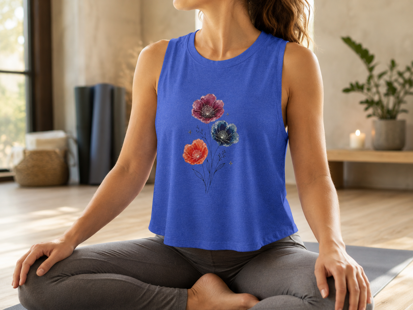Wild Poppies Crop Top