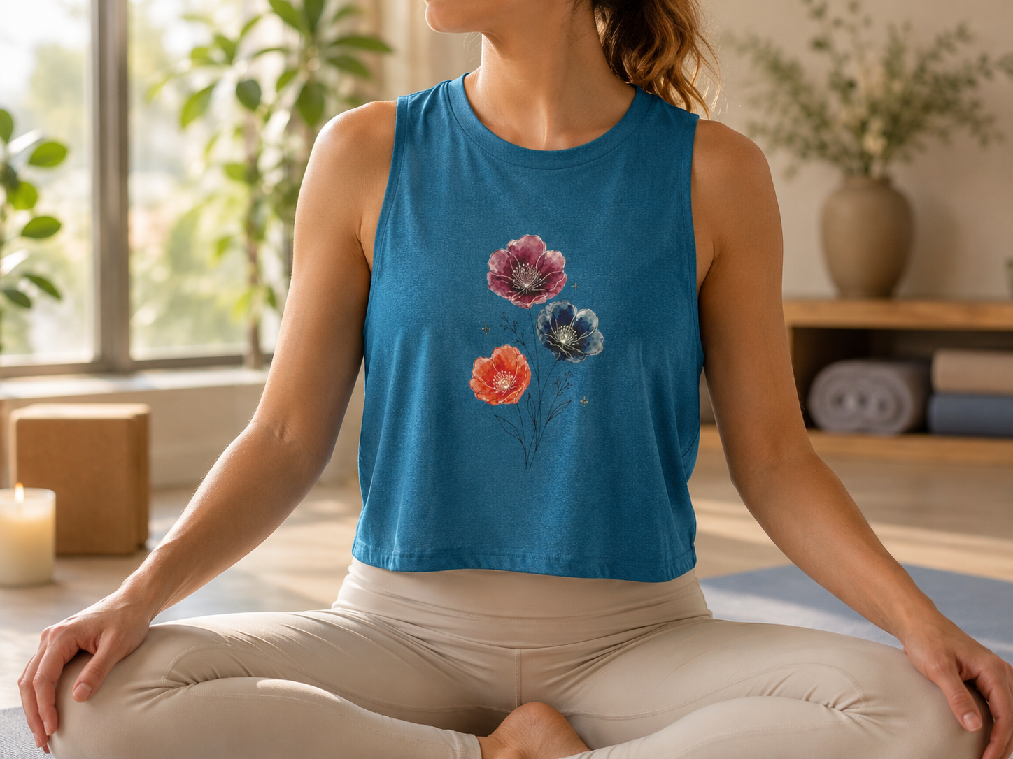 Wild Poppies Crop Top