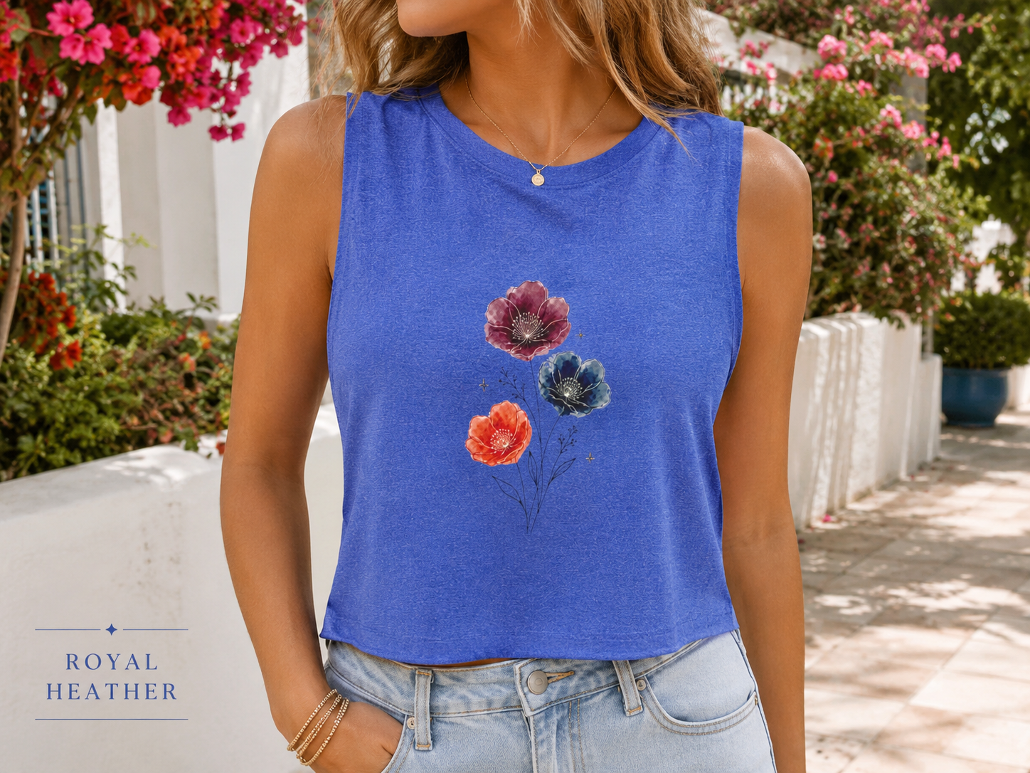 Wild Poppies Crop Top