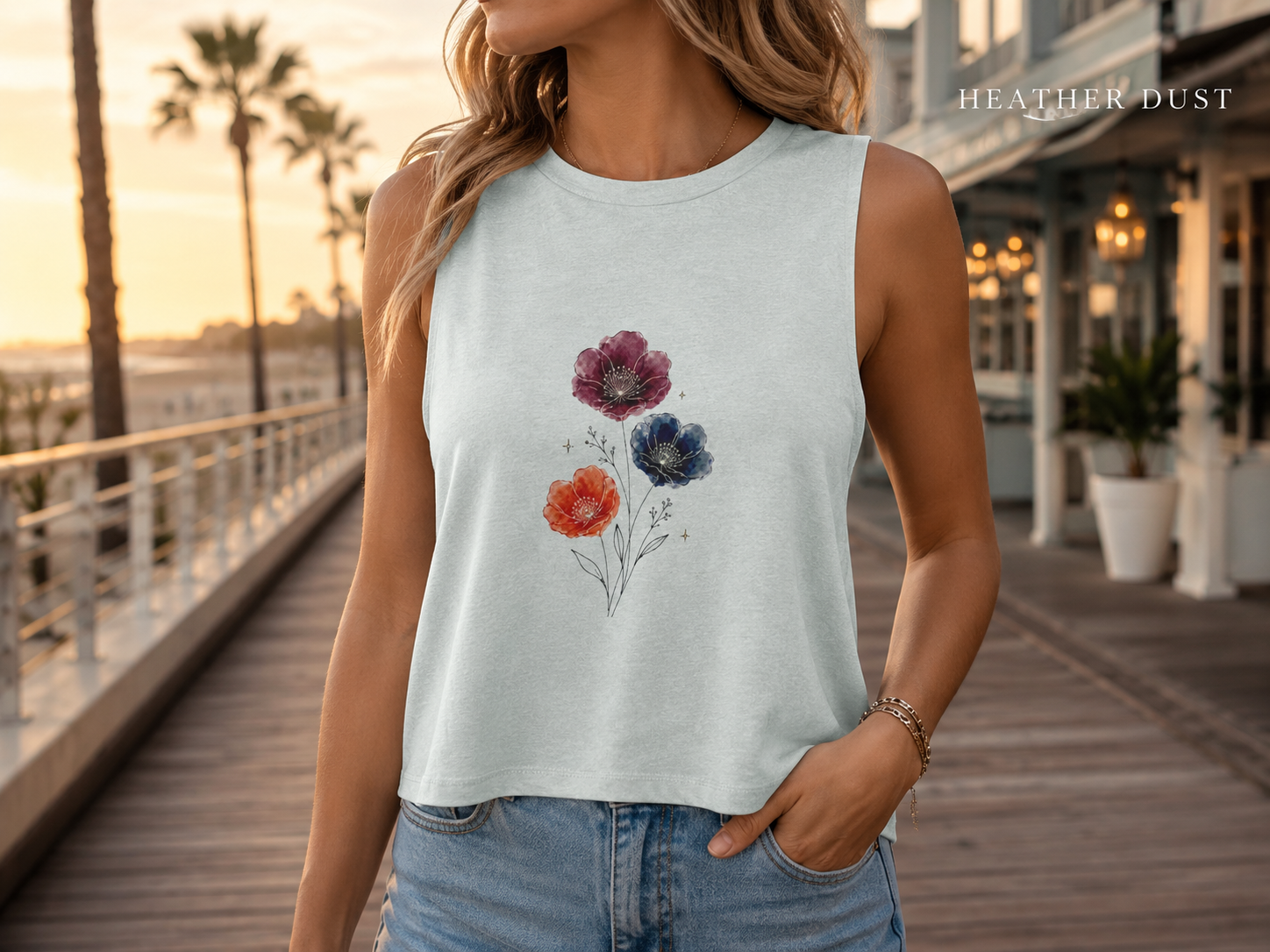 Wild Poppies Crop Top