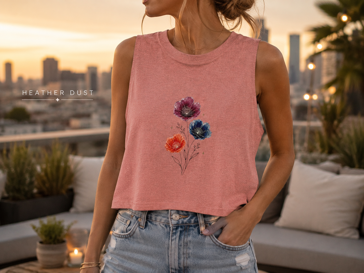 Wild Poppies Crop Top