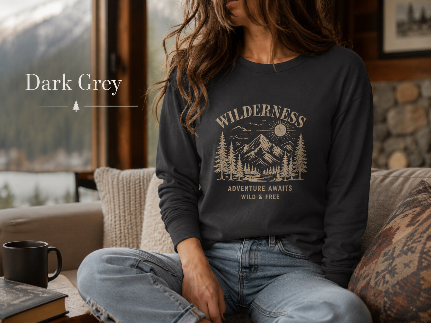 Wilderness Adventure Awaits — Heavyweight Long Sleeve Tee