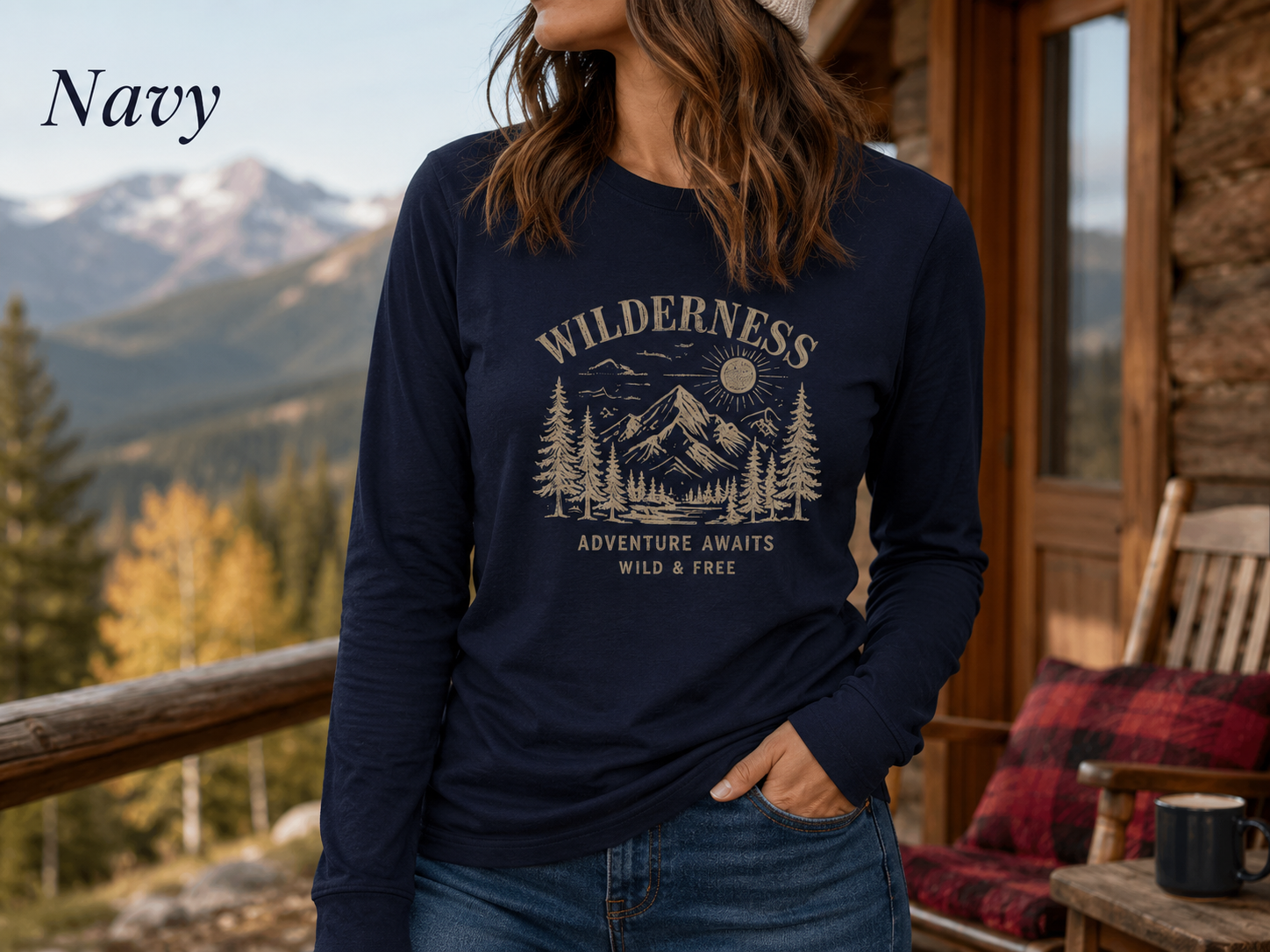 Wilderness Adventure Awaits — Heavyweight Long Sleeve Tee