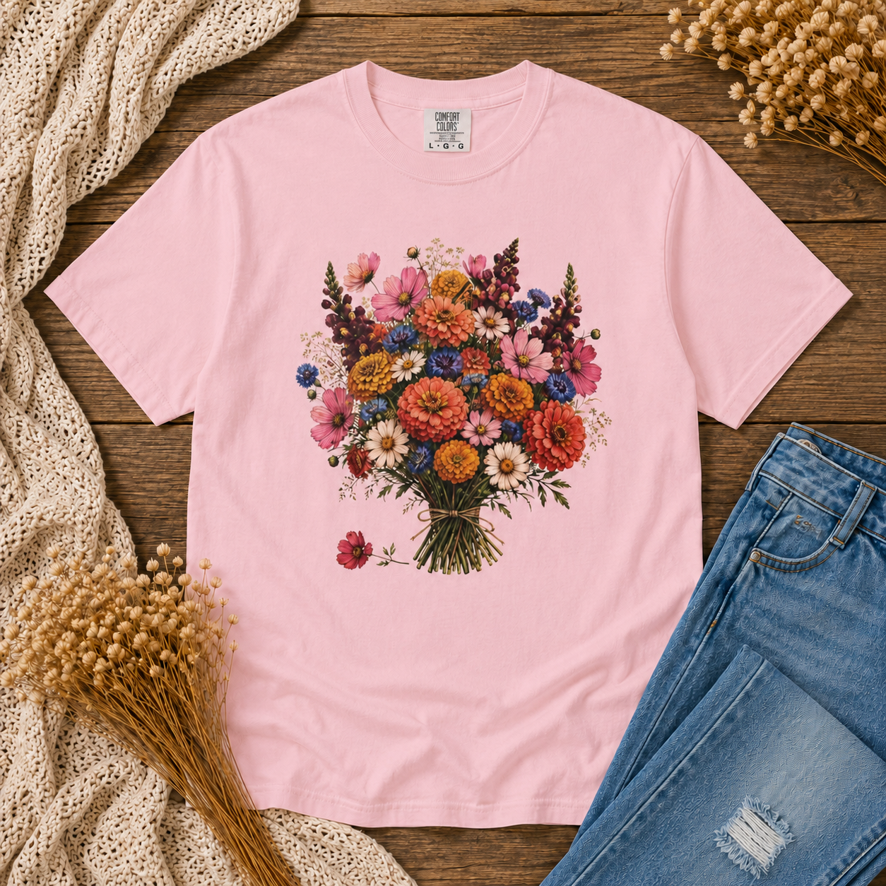 Wildflower Bouquet Tied Tee