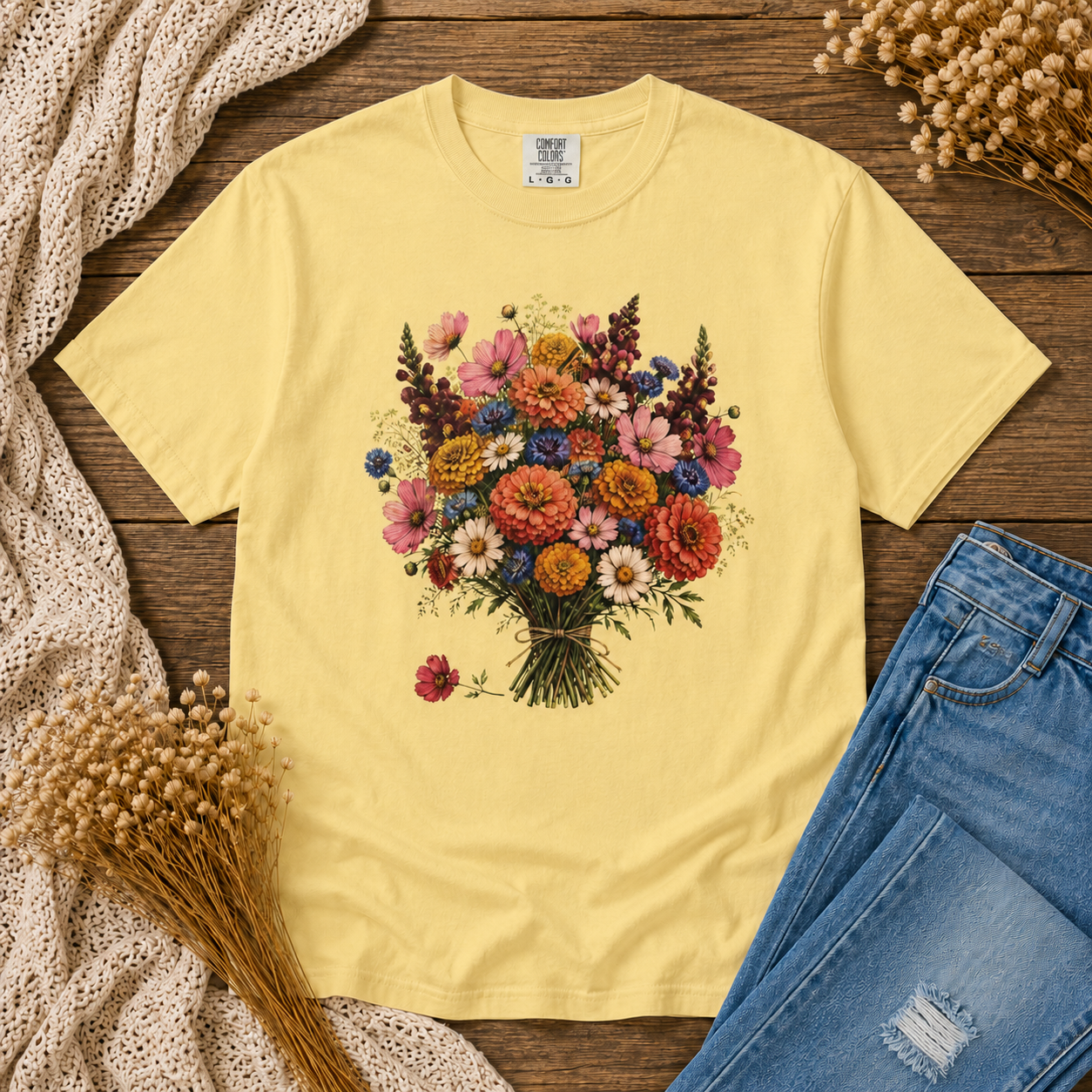 Wildflower Bouquet Tied Tee