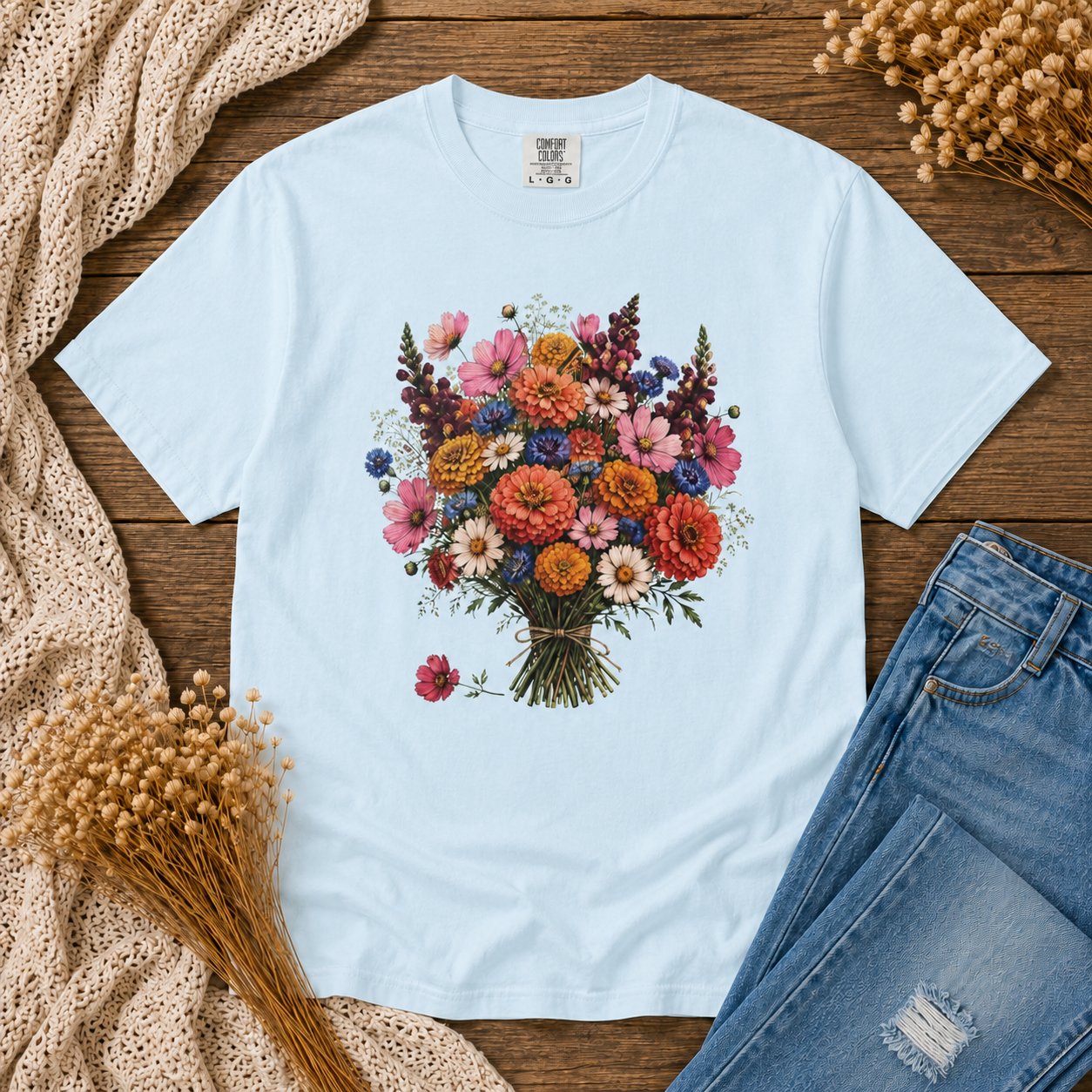 Wildflower Bouquet Tied Tee
