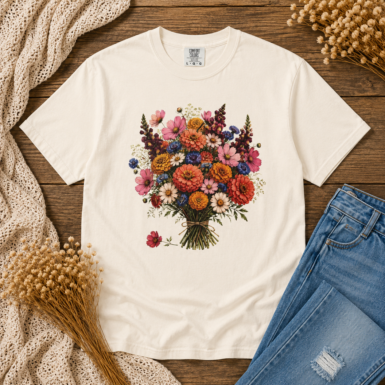 Wildflower Bouquet Tied Tee