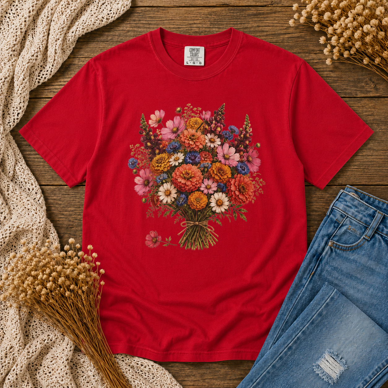 Wildflower Bouquet Tied Tee