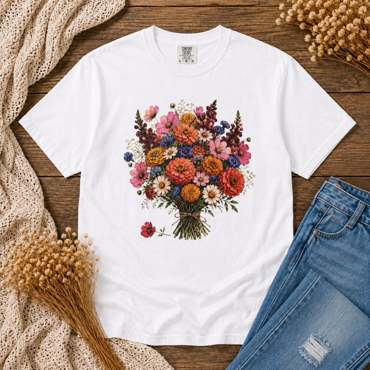 Wildflower Bouquet Tied Tee