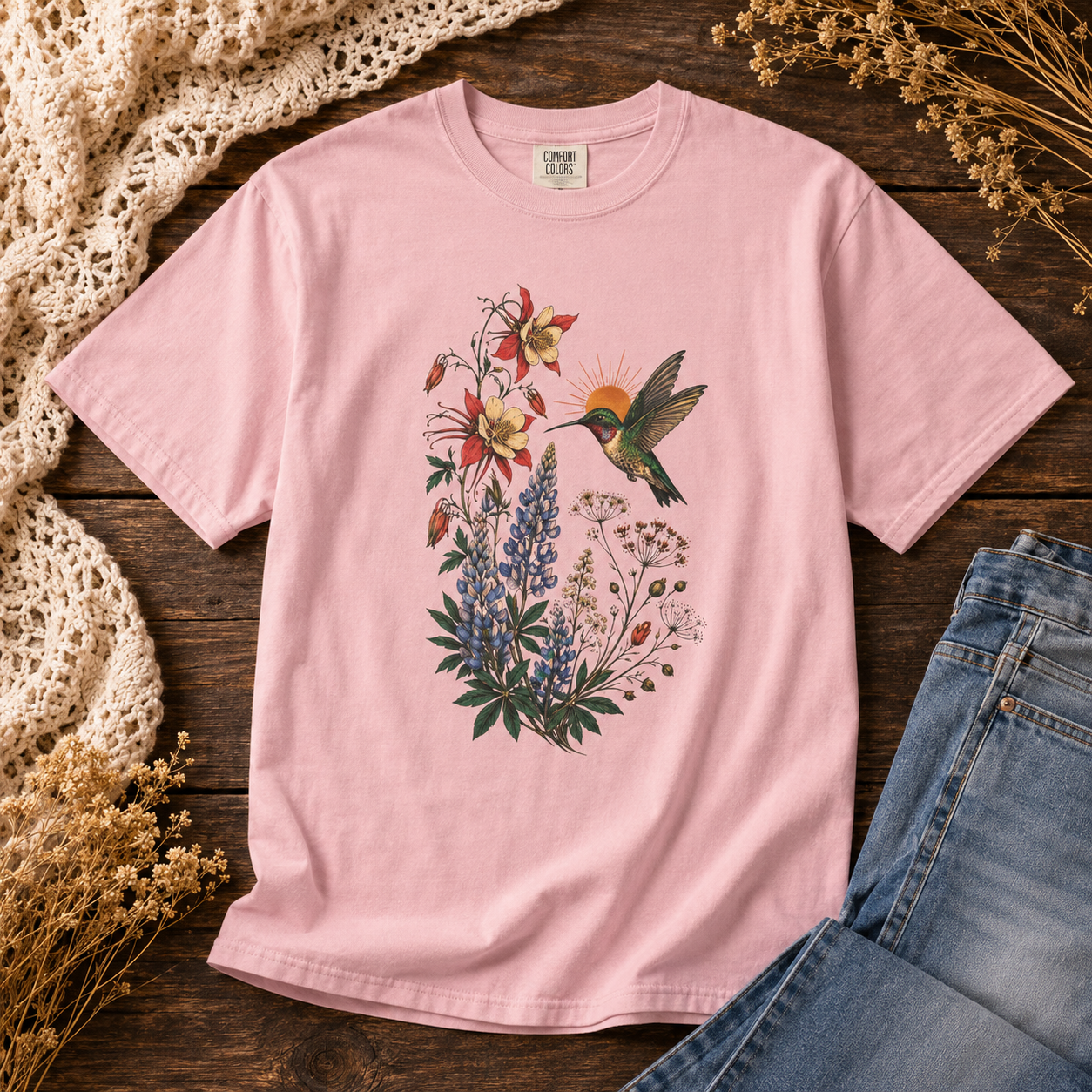 Wildflower Hummingbird Tee