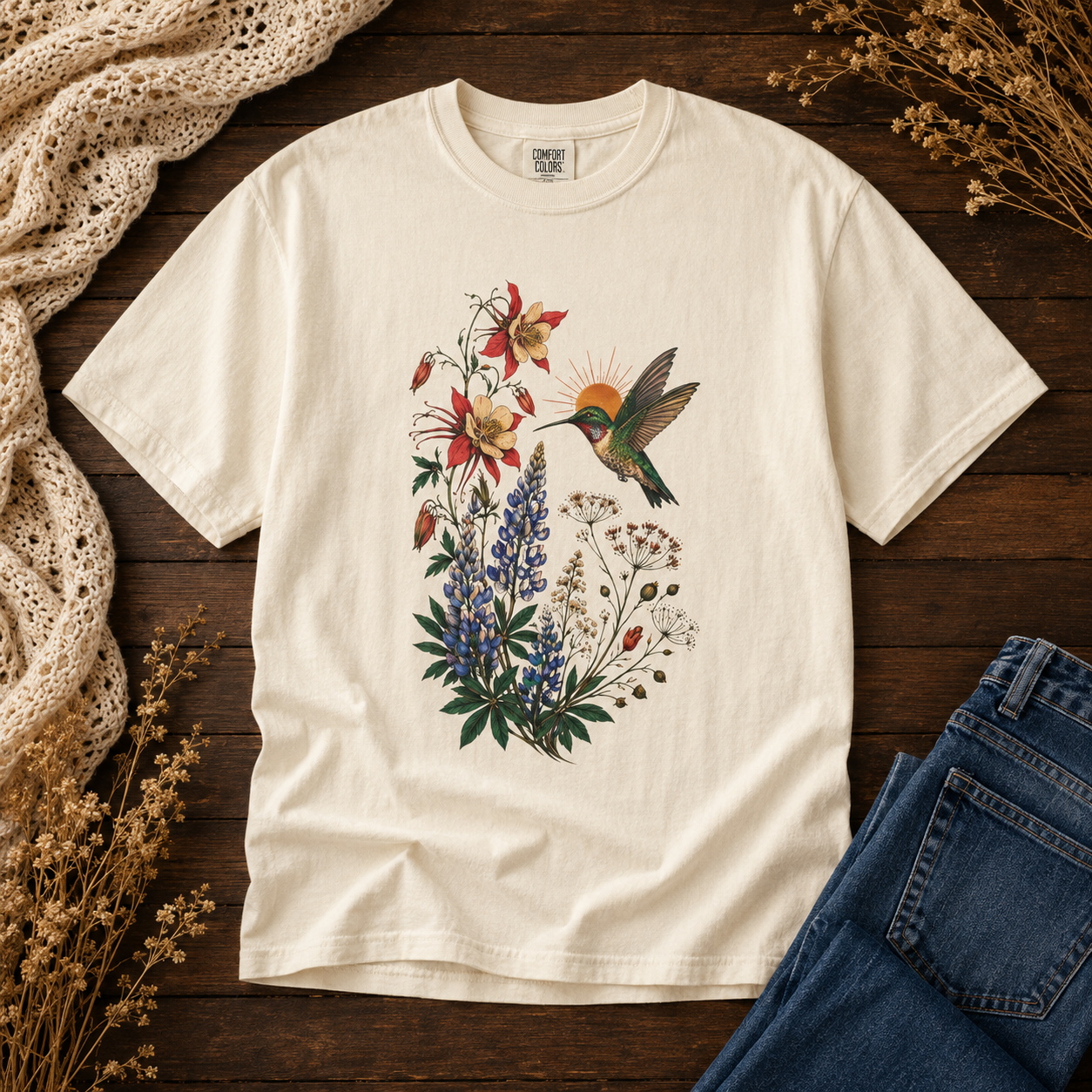 Wildflower Hummingbird Tee