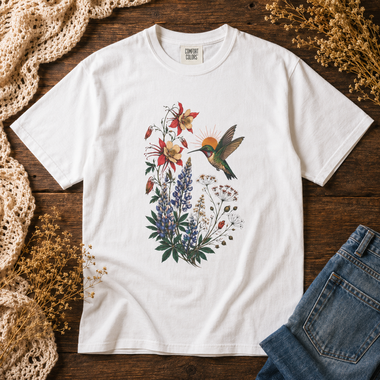 Wildflower Hummingbird Tee