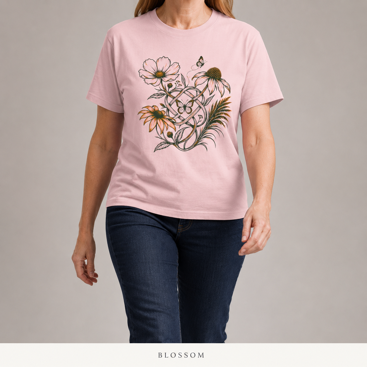 Wildflower Love Knot Botanical T-Shirt