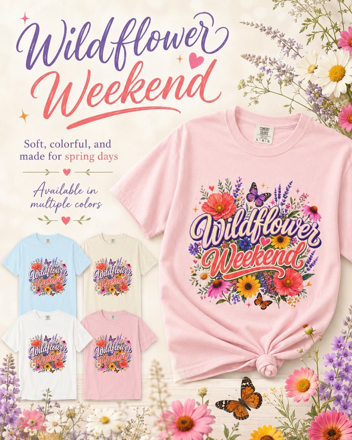 Wildflower Weekend - Botanical Summer Tee