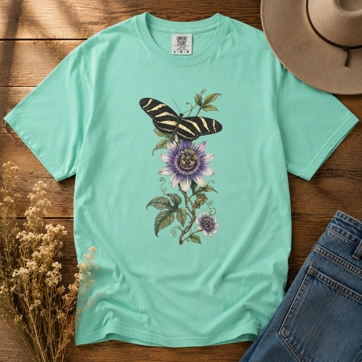 Zebra Longwing & Passionflower Tee