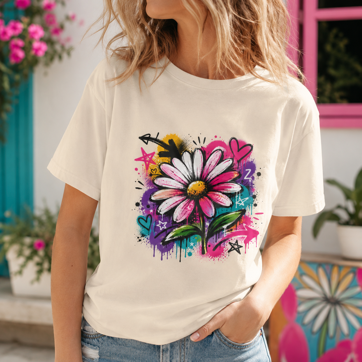 Wild Daisy — Graffiti Tee