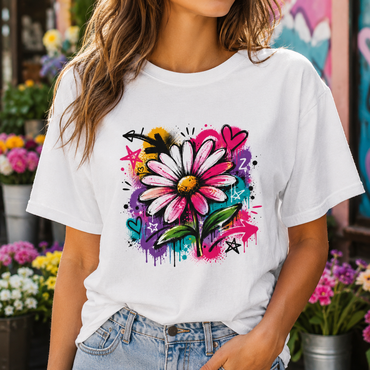 Wild Daisy — Graffiti Tee