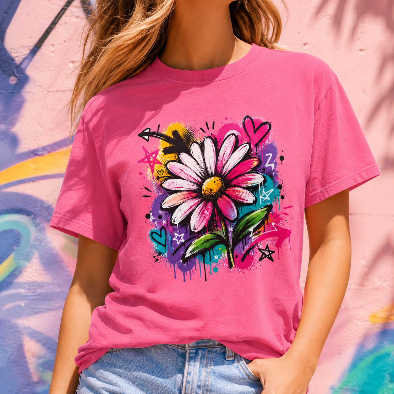 Wild Daisy — Graffiti Tee