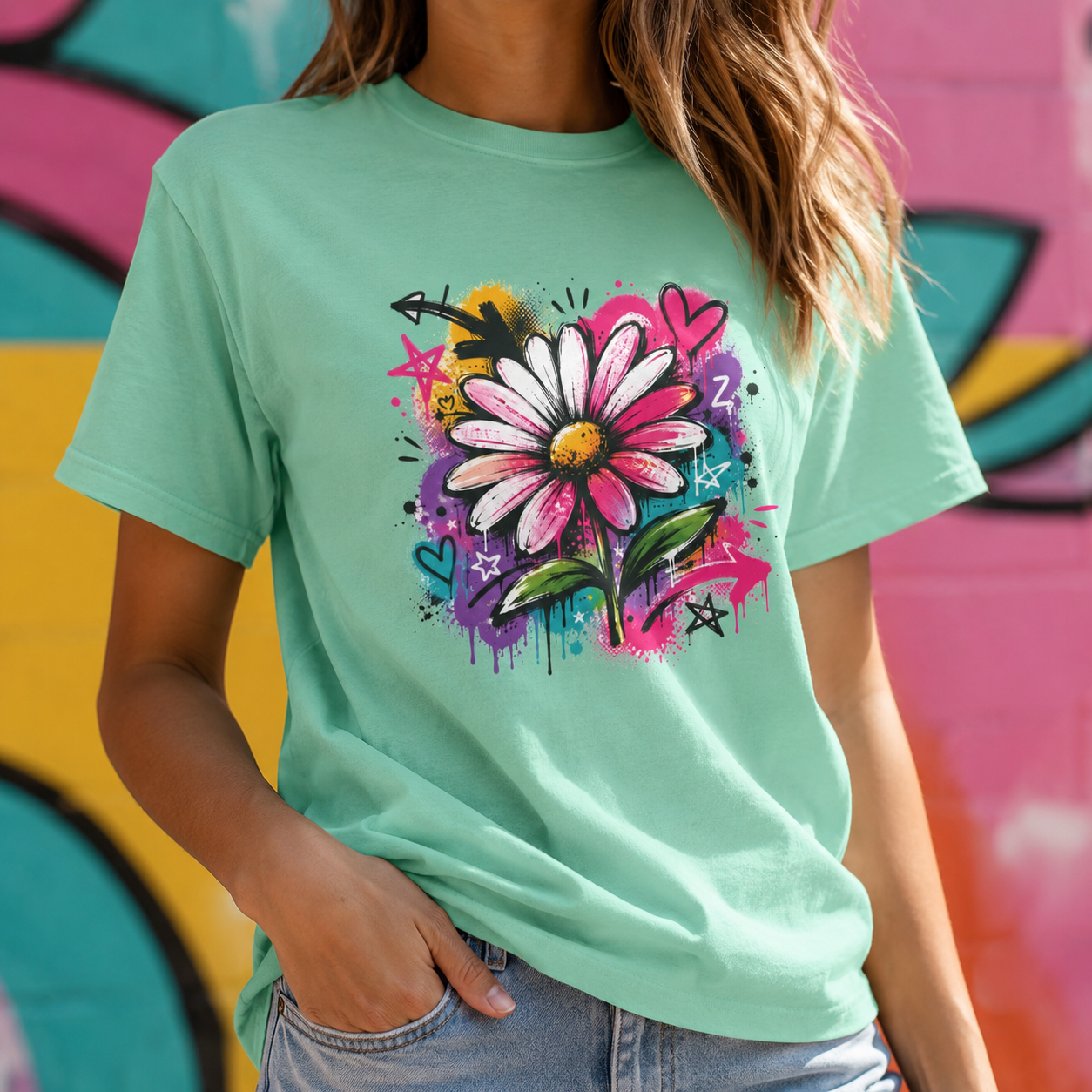 Wild Daisy — Graffiti Tee