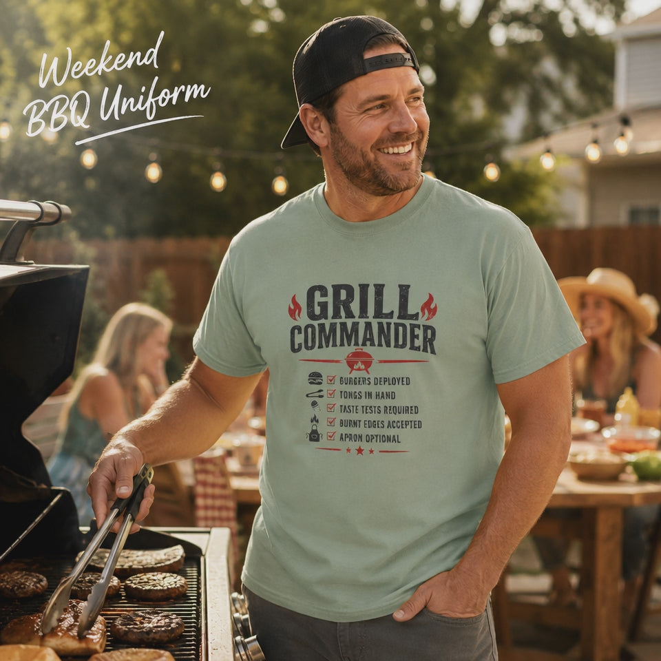 Grill Commander - The Ultimate BBQ Dad Shirt